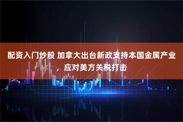 配资入门炒股 加拿大出台新政支持本国金属产业，应对美方关税打击
